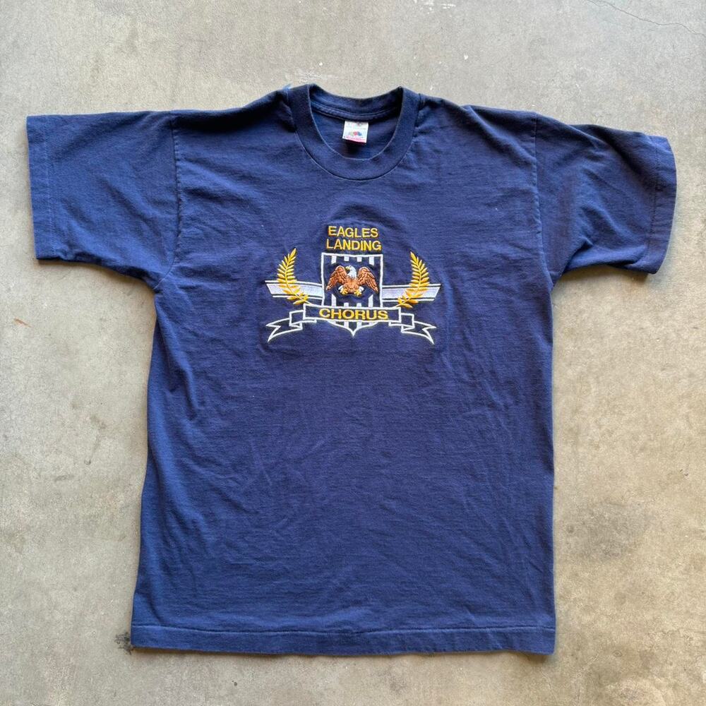 Vintage 90s single stitch embroidered shirt